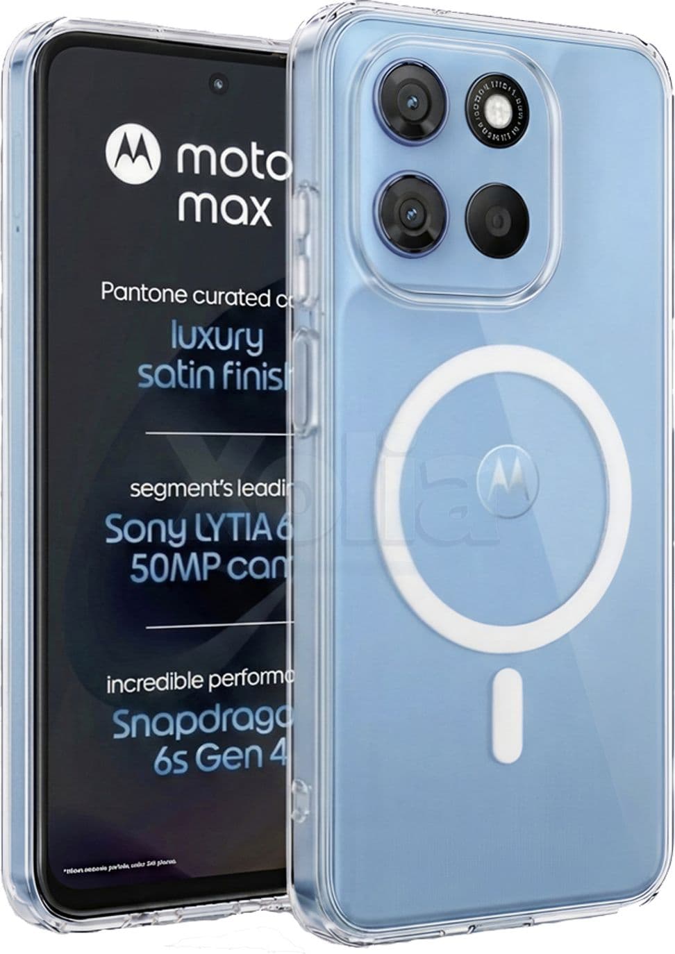 Xolia Anti Yellow Back Cover for Motorola Moto G Max 5G (Transparent, Shock Proof, Polycarbonate, Pack of: 1) — image 1 of 1