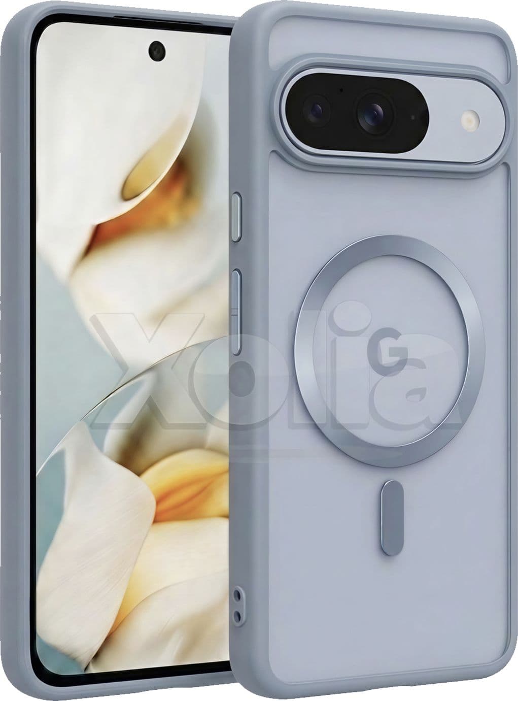 Xolia Back Cover for Google Pixel 9 (Grey, Shock Proof, Polycarbonate, Silicon, Pack of: 1)