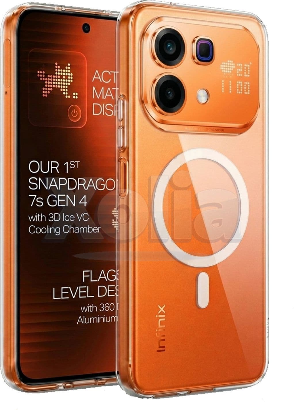 Xolia Anti Yellow Back Cover for Infinix Note 60 Pro 5G (Transparent, Shock Proof, Polycarbonate, Pack of: 1) — image 1 of 1