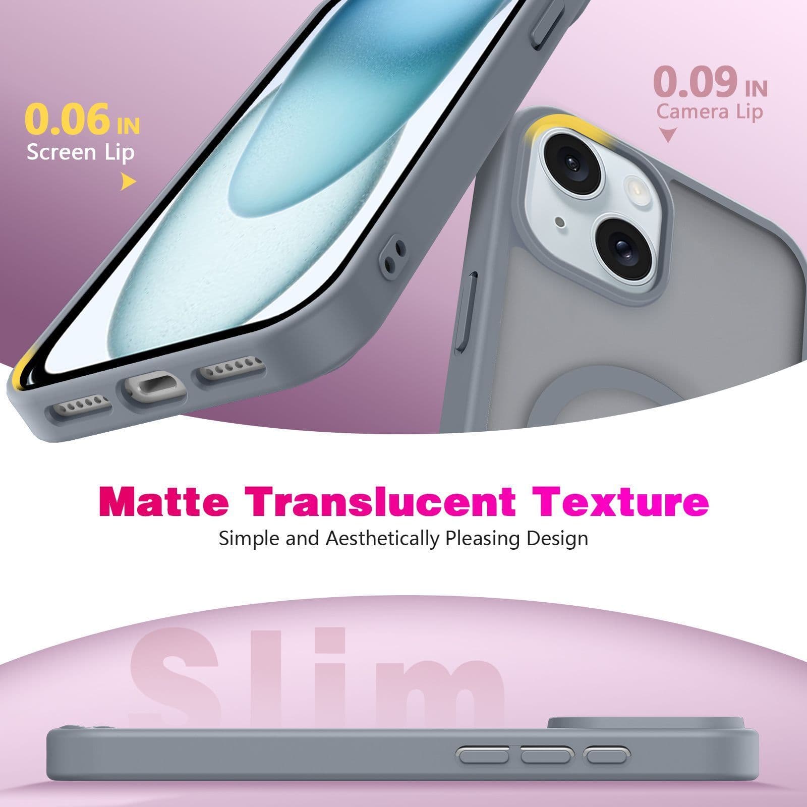 Xolia Back Cover for Apple iPhone 14 (Grey, Shock Proof, Polycarbonate, Silicon, Pack of: 1) — image 1 of 1