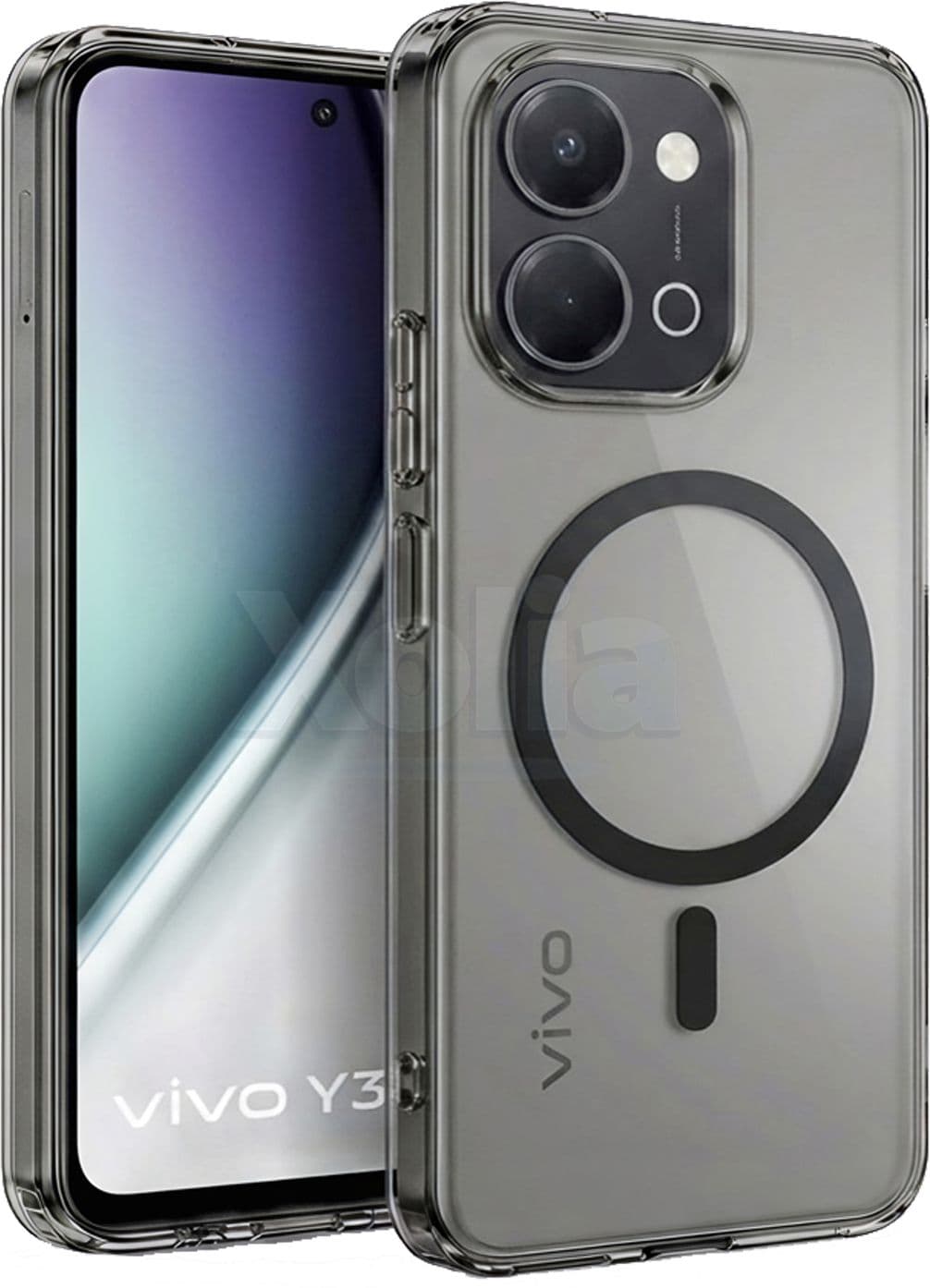 Xolia Anti Yellow Back Cover for vivo Y31t 5G (Black, Shock Proof, Polycarbonate, Pack of: 1) — image 1 of 1