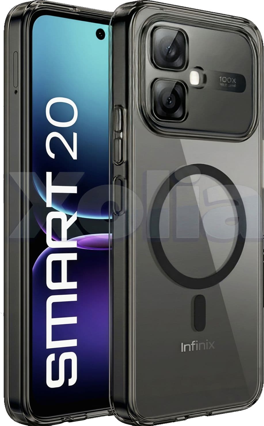 Xolia Anti Yellow Back Cover for Infinix Smart 20 5G (Black, Shock Proof, Polycarbonate, Pack of: 1) — image 1 of 1