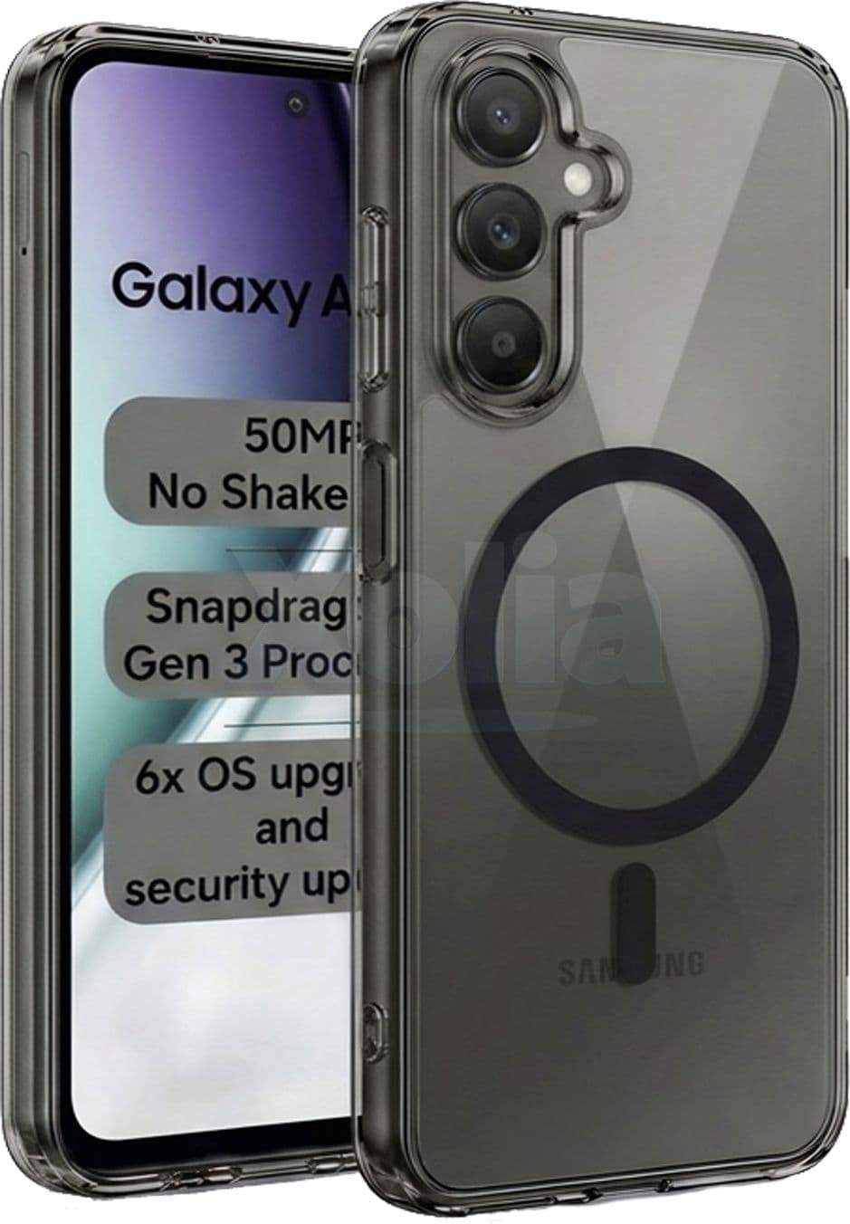 Xolia Anti Yellow Back Cover for Samsung Galaxy A27 5G (Black, Shock Proof, Polycarbonate, Pack of: 1) — image 1 of 1