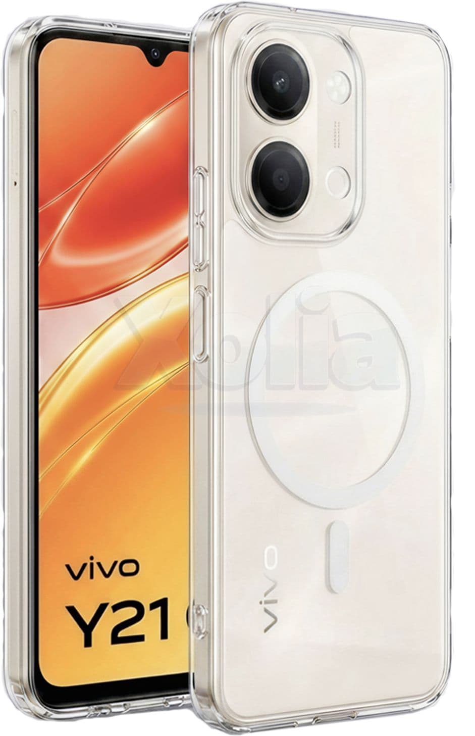 Xolia Anti Yellow Back Cover for Vivo Y21 5G (Transparent, Shock Proof, Polycarbonate, Pack of: 1) — image 1 of 1
