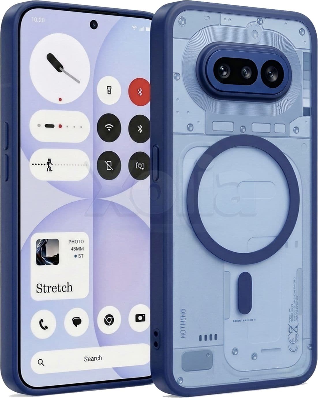 Xolia Back Cover for Nothing Phone 4a 5G (Blue, Shock Proof, Polycarbonate, Silicon, Pack of: 1)