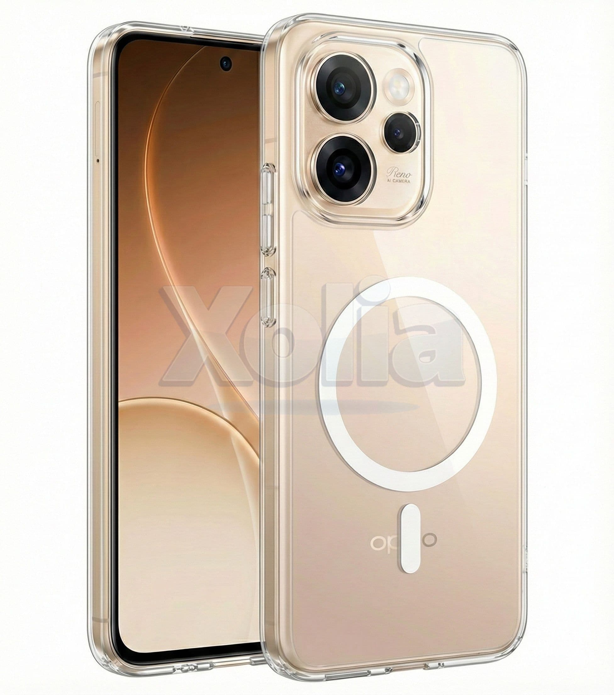 Xolia Anti Yellow Back Cover for Oppo Reno 15 Pro 5G (Transparent, Shock Proof, Polycarbonate, Pack of: 1) — image 1 of 1