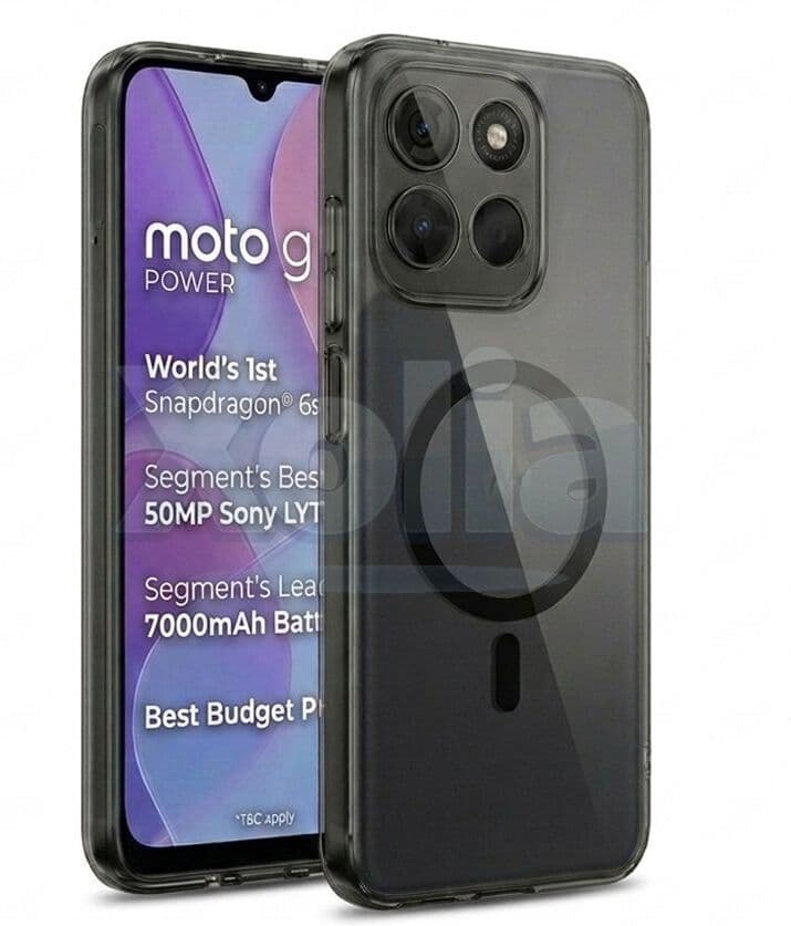 Xolia Anti Yellow Back Cover for Motorola Moto G57 Power 5G (Black, Shock Proof, Polycarbonate, Pack of: 1) — image 1 of 1