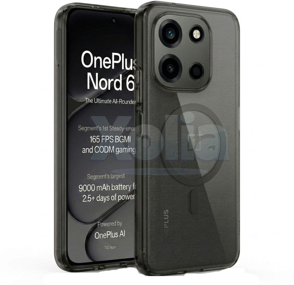 Xolia Anti Yellow Back Cover for OnePlus Nord 6 5G (Black, Shock Proof, Polycarbonate, Pack of: 1)