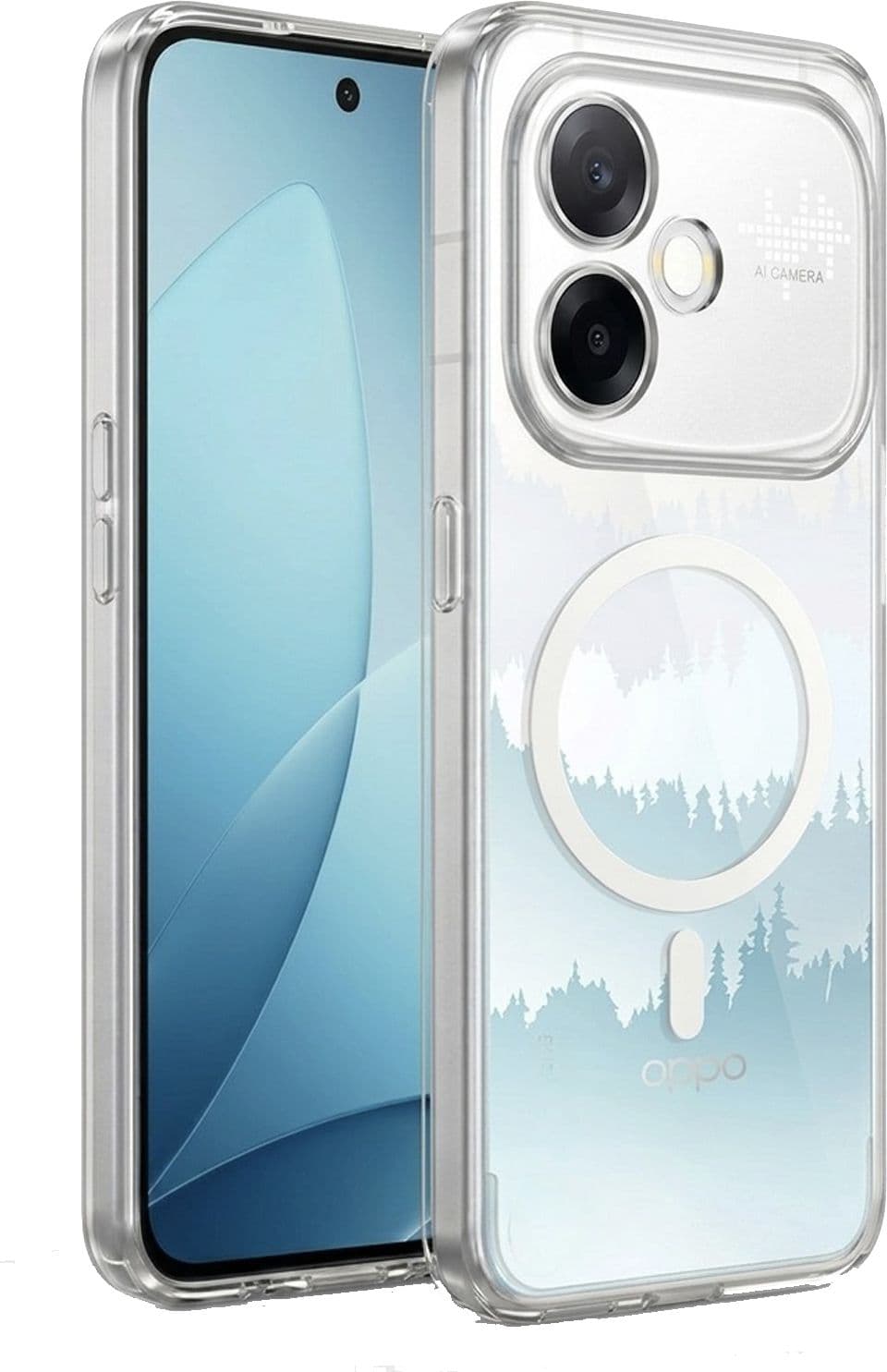 Xolia Anti Yellow Back Cover for Oppo F33 Pro 5G (Transparent, Shock Proof, Polycarbonate, Pack of: 1) — image 1 of 1