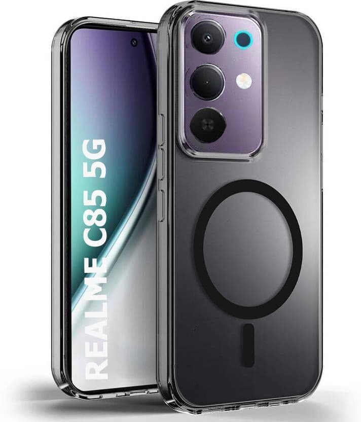Xolia Anti Yellow Back Cover for Realme C85 5G (Black, Shock Proof, Polycarbonate, Pack of: 1) — image 1 of 1