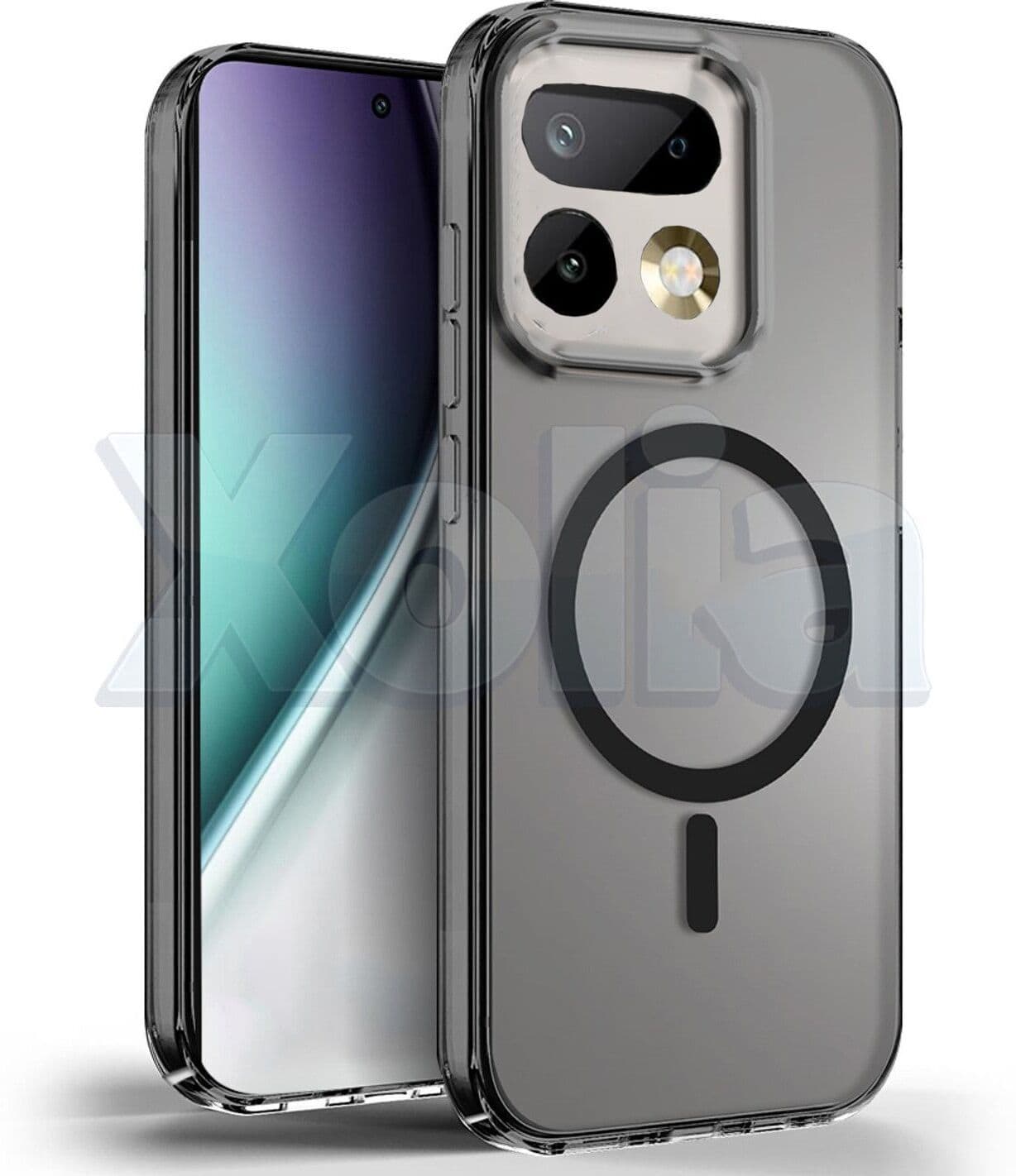 Xolia Anti Yellow Back Cover for Realme 16 Pro 5G (Black, Shock Proof, Polycarbonate, Pack of: 1) — image 1 of 1
