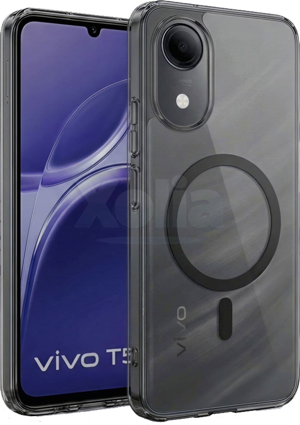 Xolia Anti Yellow Back Cover for vivo T5e (Black, Shock Proof, Polycarbonate, Pack of: 1) — image 1 of 1