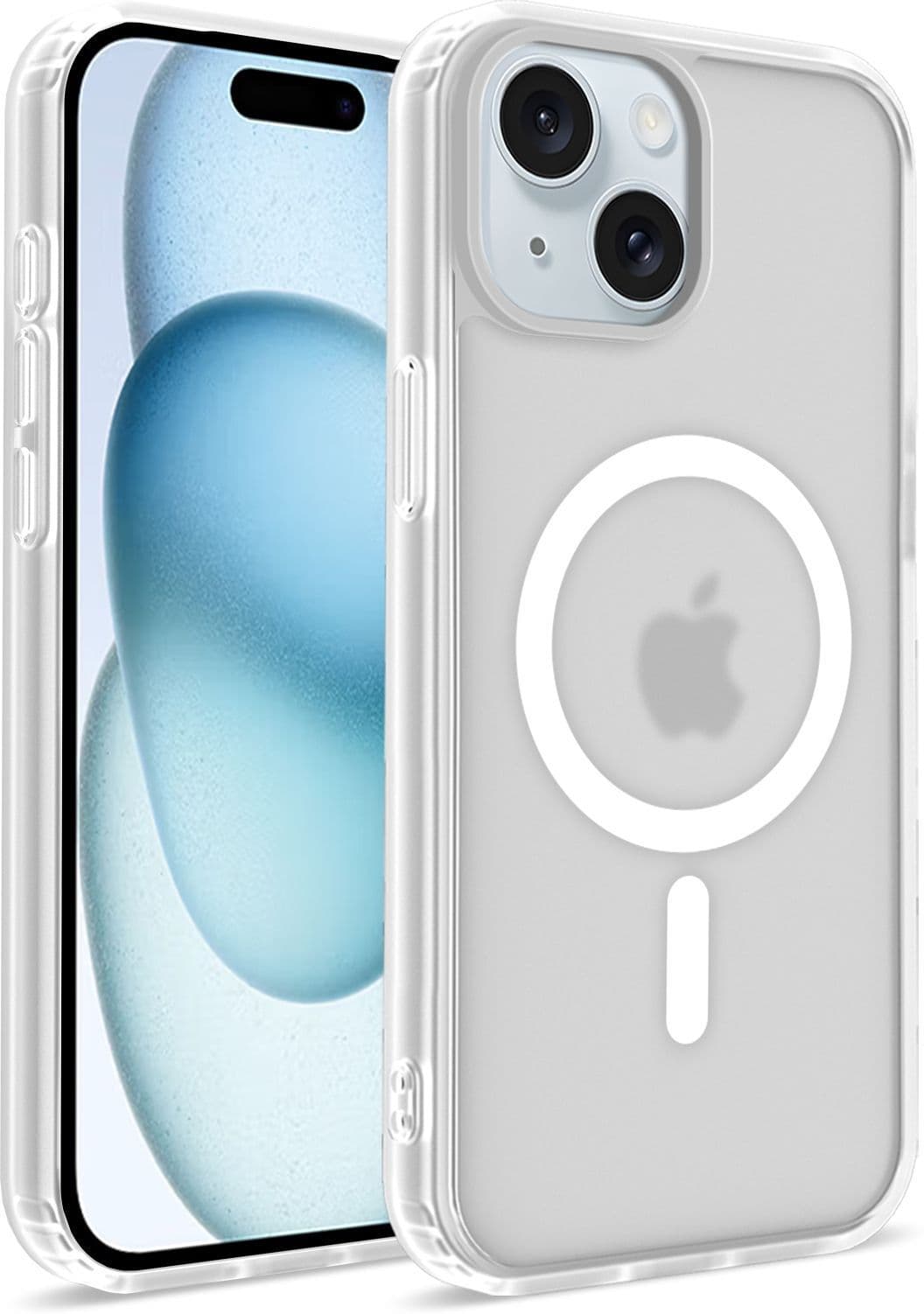Xolia Back Cover for Apple iPhone 15 (White, Shock Proof, Polycarbonate, Silicon, Pack of: 1)