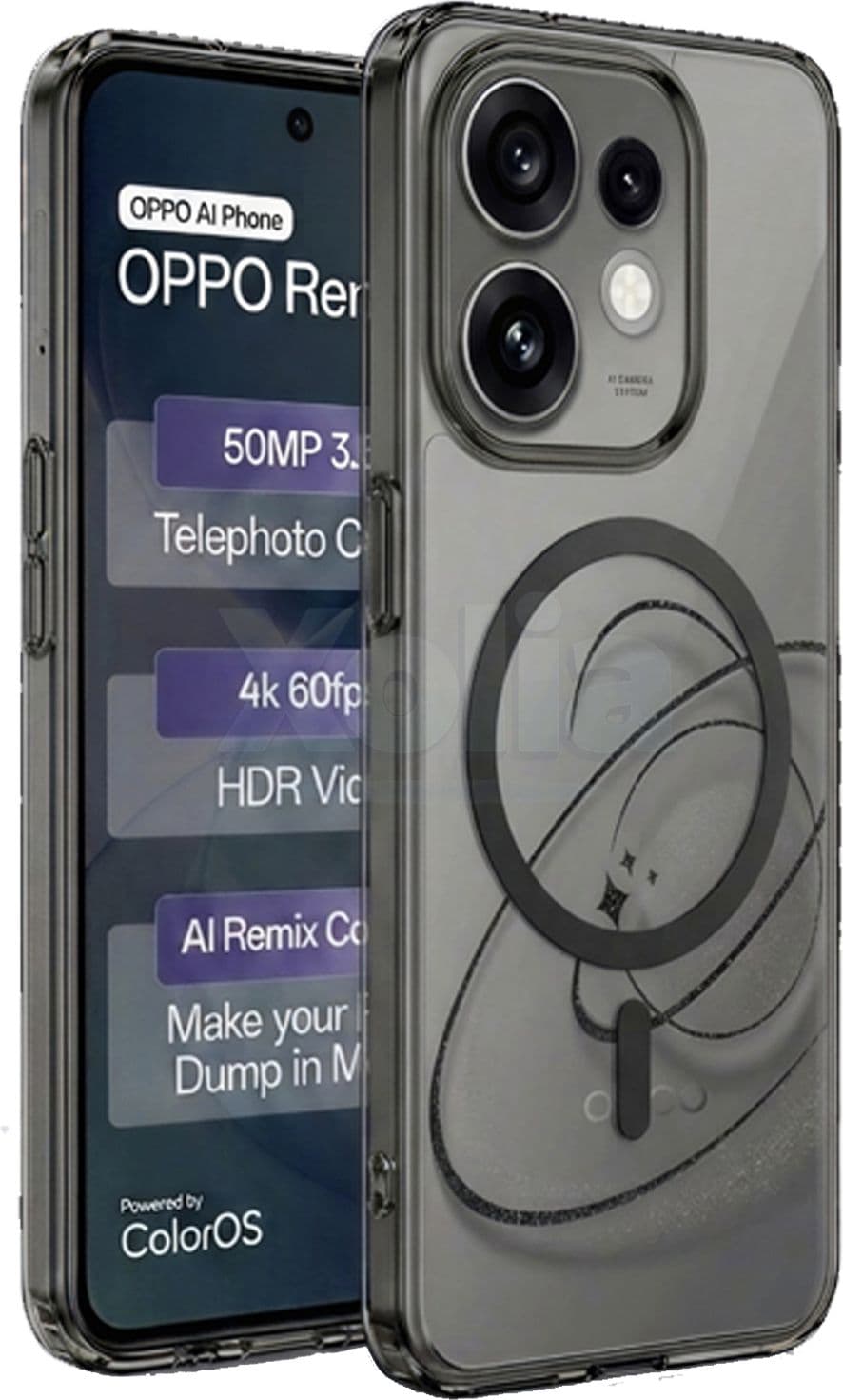 Xolia Anti Yellow Back Cover for Oppo Reno 16 5G (Black, Shock Proof, Polycarbonate, Pack of: 1) — image 1 of 1