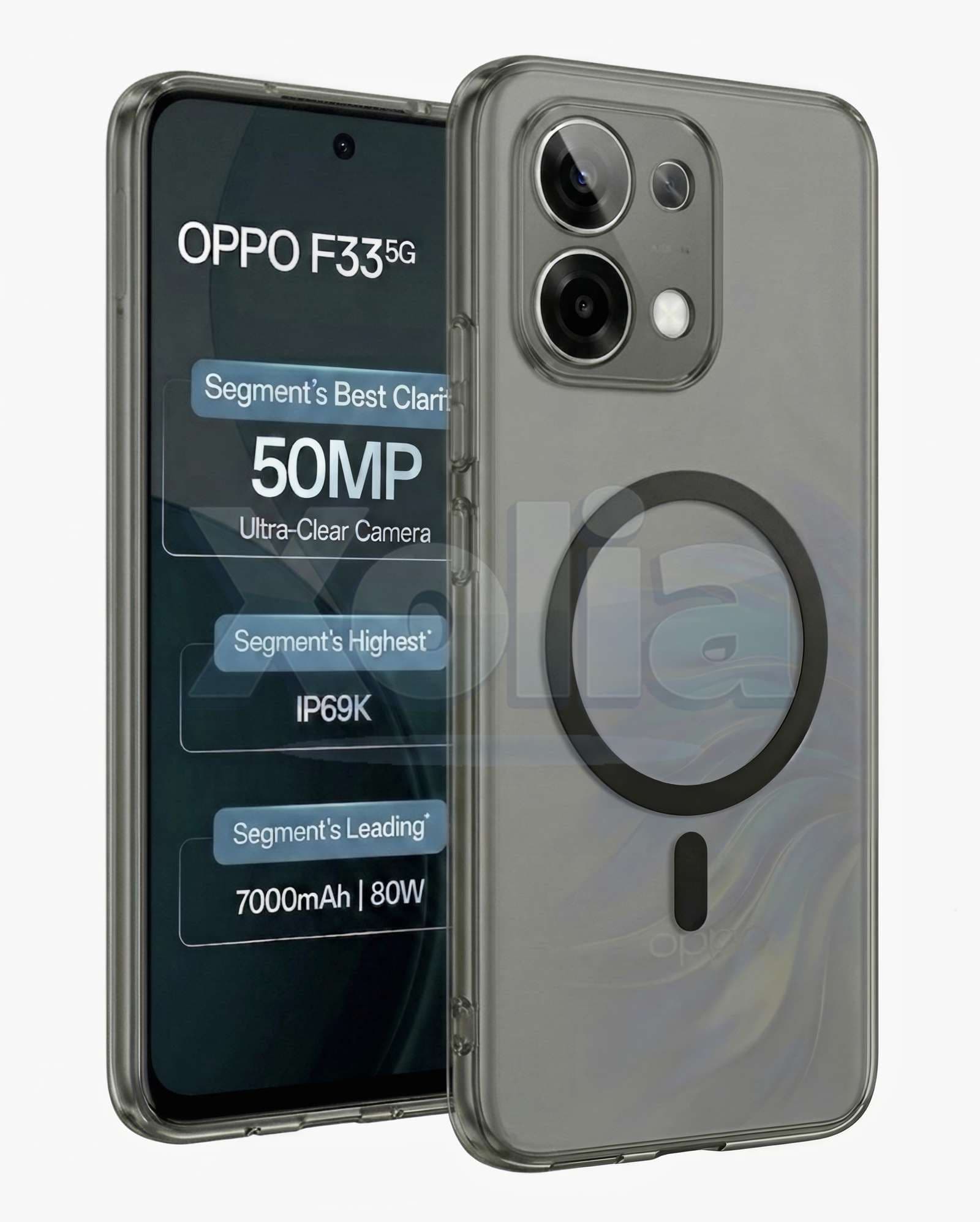 Xolia Anti Yellow Back Cover for Oppo F31 5G (Black, Shock Proof, Polycarbonate, Pack of: 1) — image 1 of 1