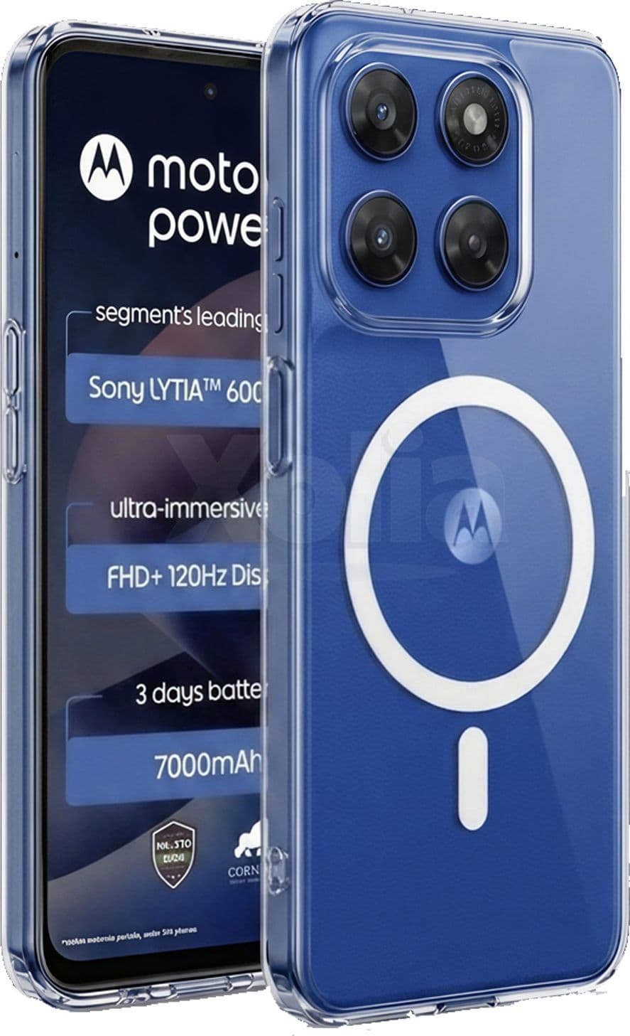Xolia Anti Yellow Back Cover for Motorola G77 Power 5G (Transparent, Shock Proof, Polycarbonate, Pack of: 1) — image 1 of 1