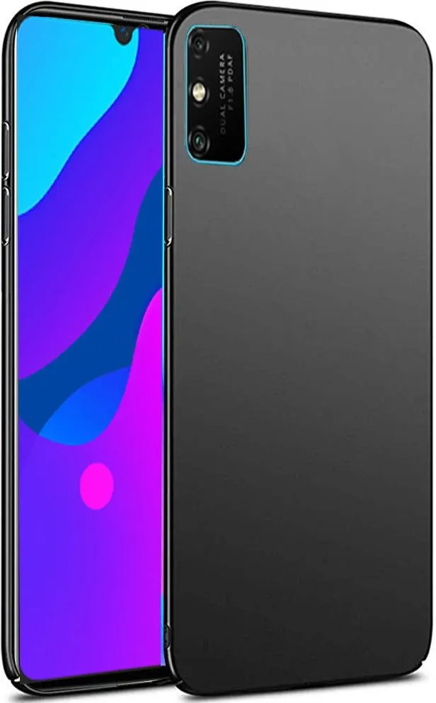 Micvir Back Cover for Honor 9A (Black, Polycarbonate, Pack of: 1)