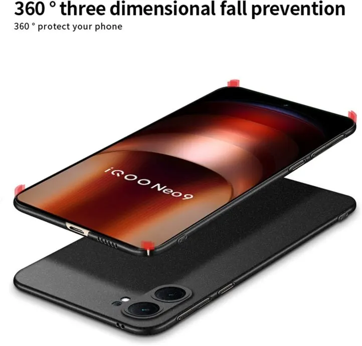 Micvir Back Cover for iQOO Neo 9 Pro 5G (Black, Polycarbonate, Pack of: 1) — image 3 of 5