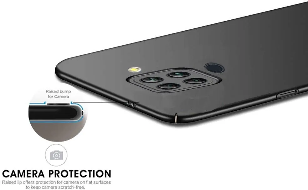 Micvir Back Cover for Mi Redmi Note 9 (Black, Polycarbonate, Pack of: 1) — image 4 of 5