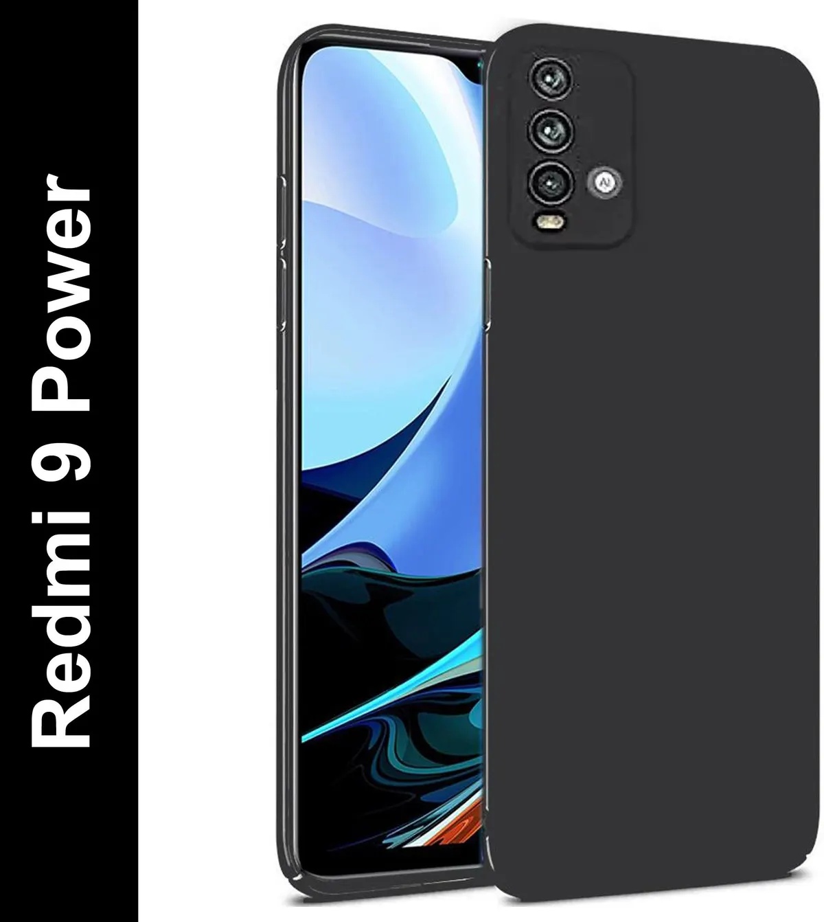 Micvir Back Cover for Redmi 9 Power (Black, Polycarbonate, Pack of: 1) — image 2 of 5