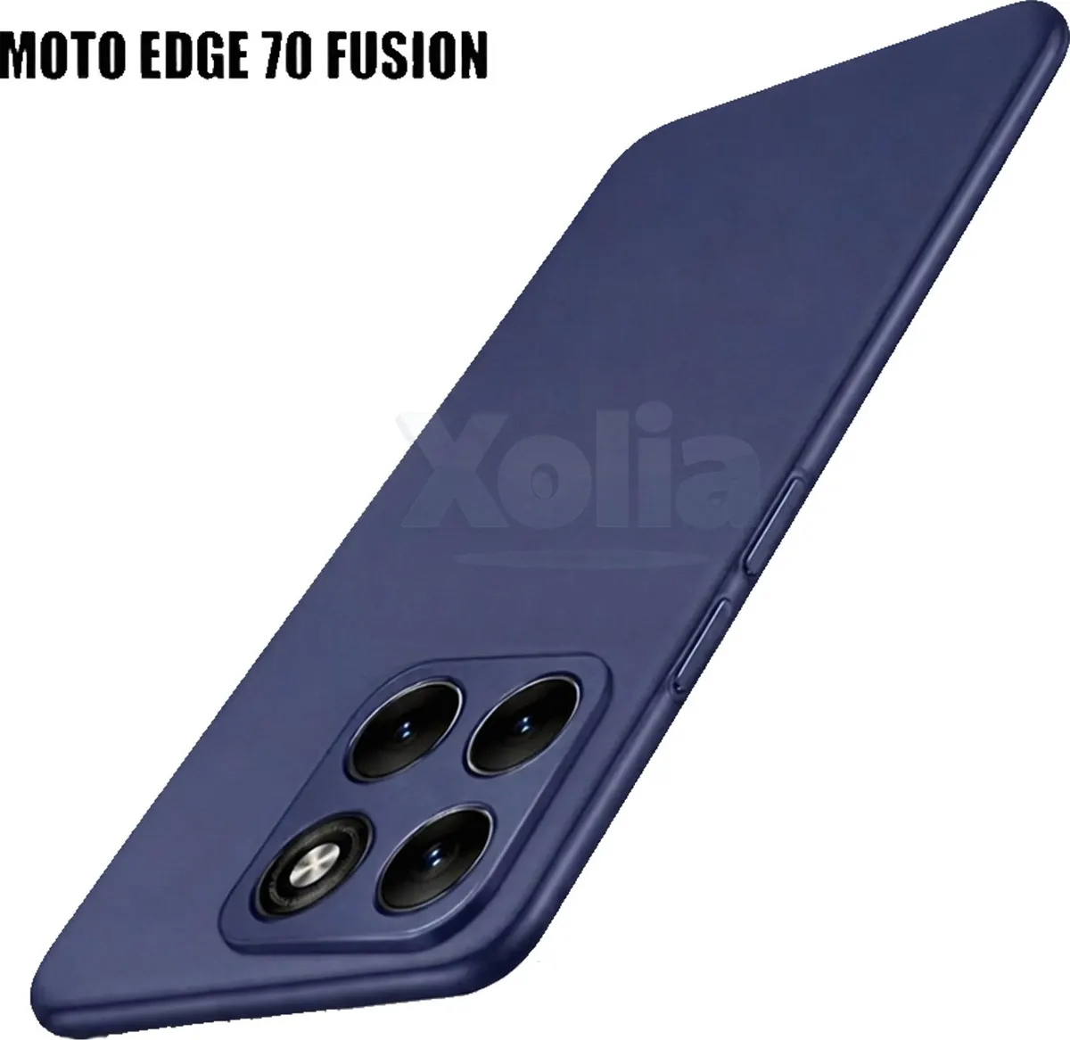 Xolia Back Cover for MOTOROLA Edge 70 Fusion 5G (Blue, Polycarbonate, Pack of: 1)