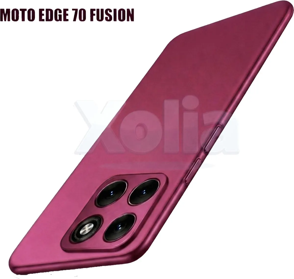 Xolia Back Cover for MOTOROLA Edge 70 Fusion 5G (Red, Polycarbonate, Pack of: 1)