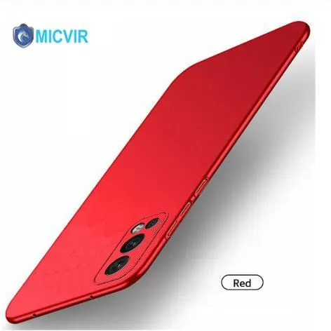 Micvir Back Cover for OnePlus Nord 2 5G (Red, Polycarbonate, Pack of: 1)