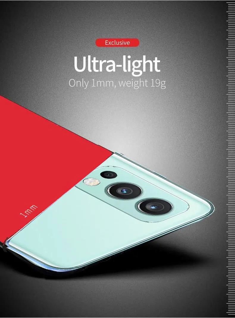 Micvir Back Cover for OnePlus Nord 2 5G (Red, Polycarbonate, Pack of: 1) — image 3 of 4