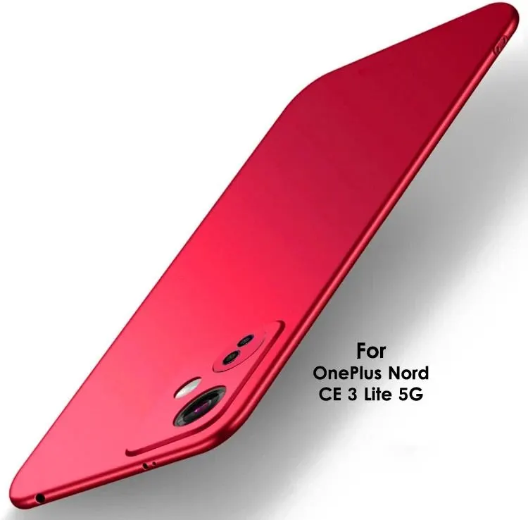 Micvir Back Cover for OnePlus Nord CE 3 Lite 5G (Red, Hard Case, Polycarbonate, Pack of: 1)