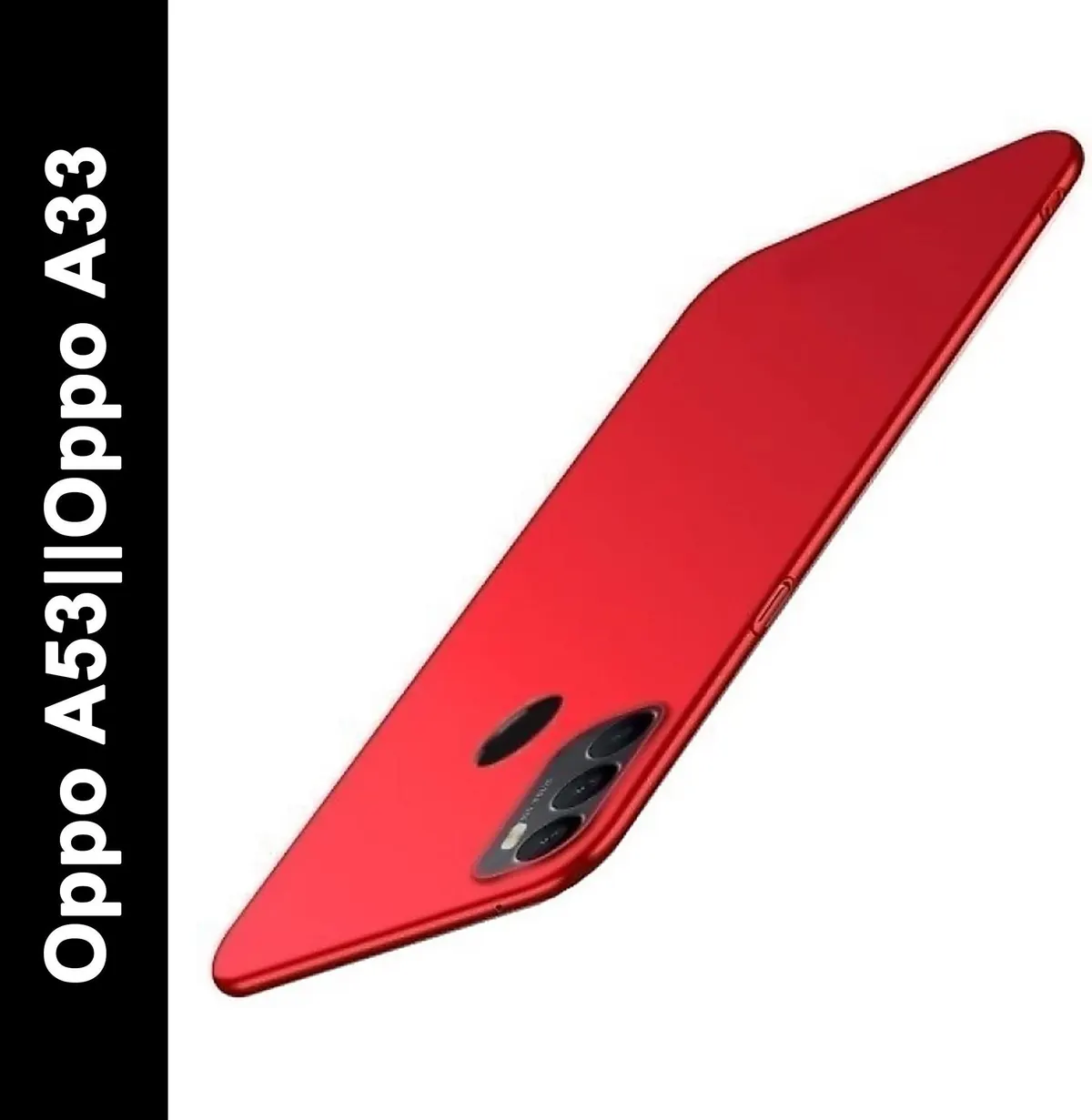 Micvir Back Cover for Oppo A53, Oppo A33 (Red, Polycarbonate, Pack of: 1) — image 1 of 5