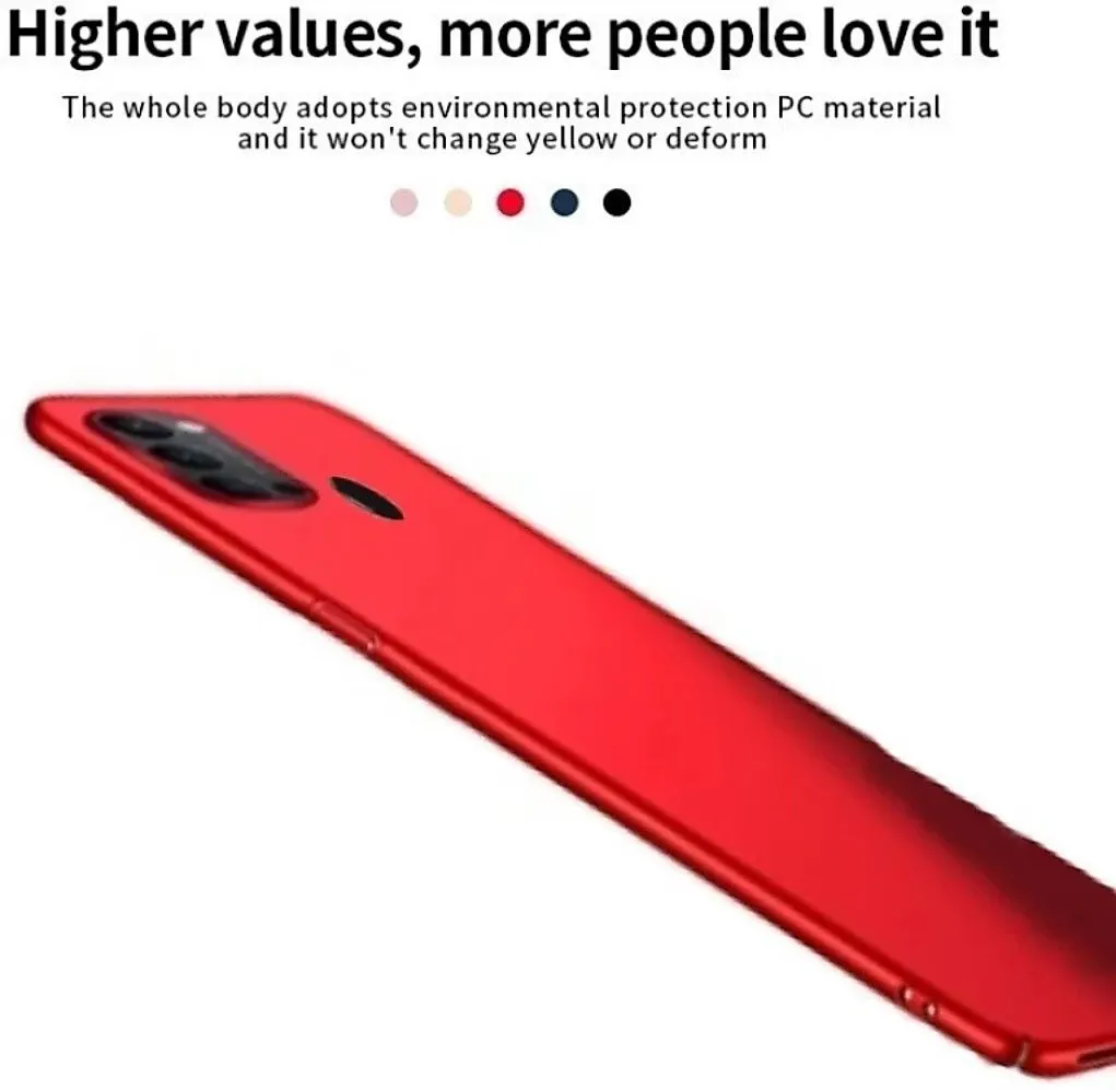 Micvir Back Cover for Oppo A53, Oppo A33 (Red, Polycarbonate, Pack of: 1) — image 4 of 5