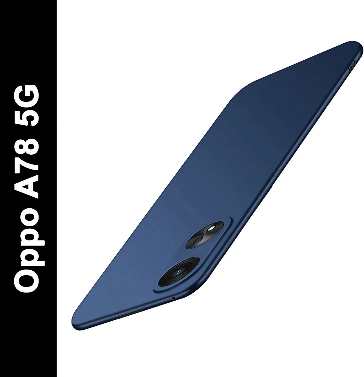 Micvir Back Cover for OPPO A78 5G (Blue, Hard Case, Pack of: 1)