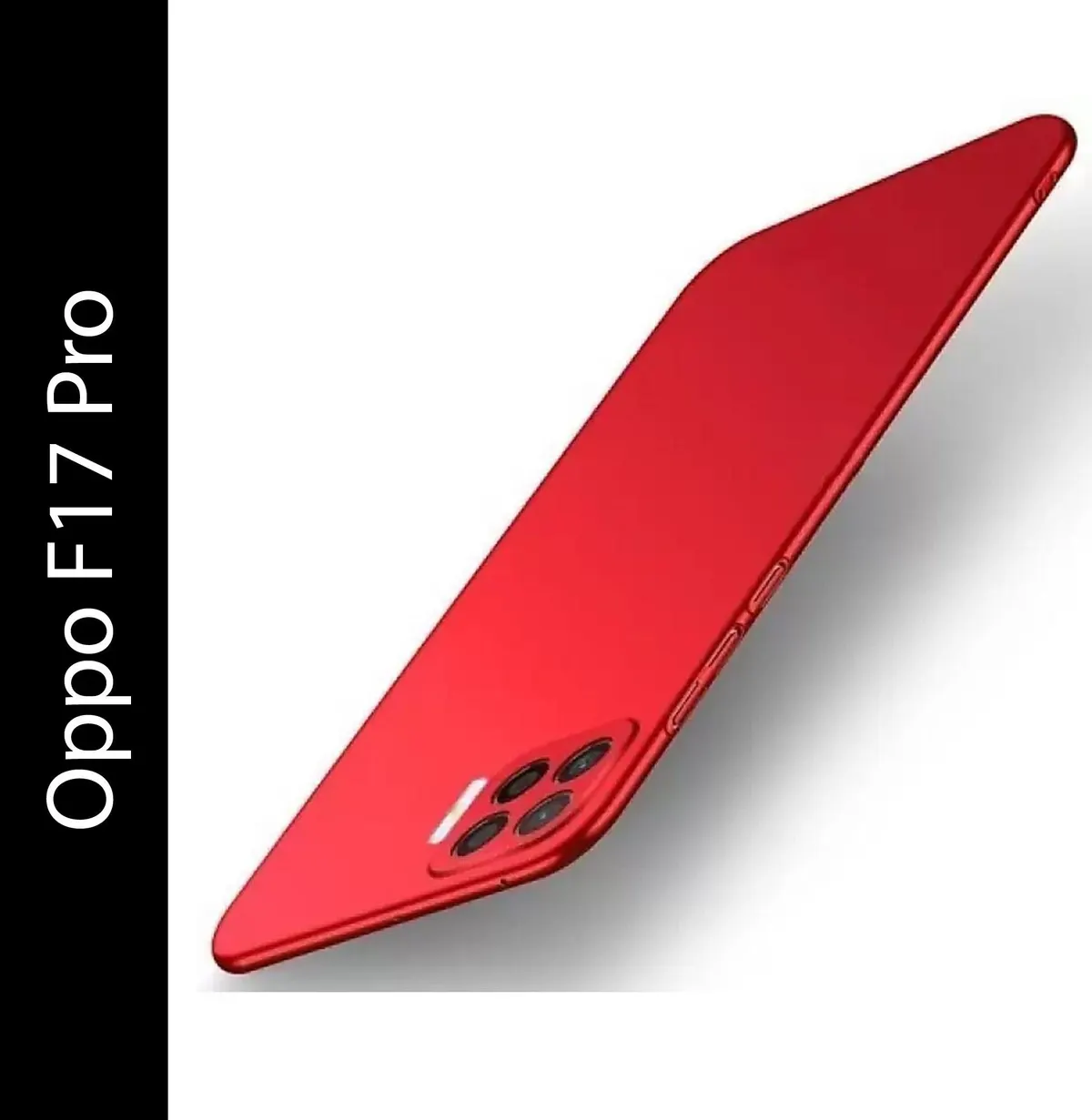 Micvir Back Cover for Oppo F17 Pro (Red, Polycarbonate, Pack of: 1) — image 2 of 5