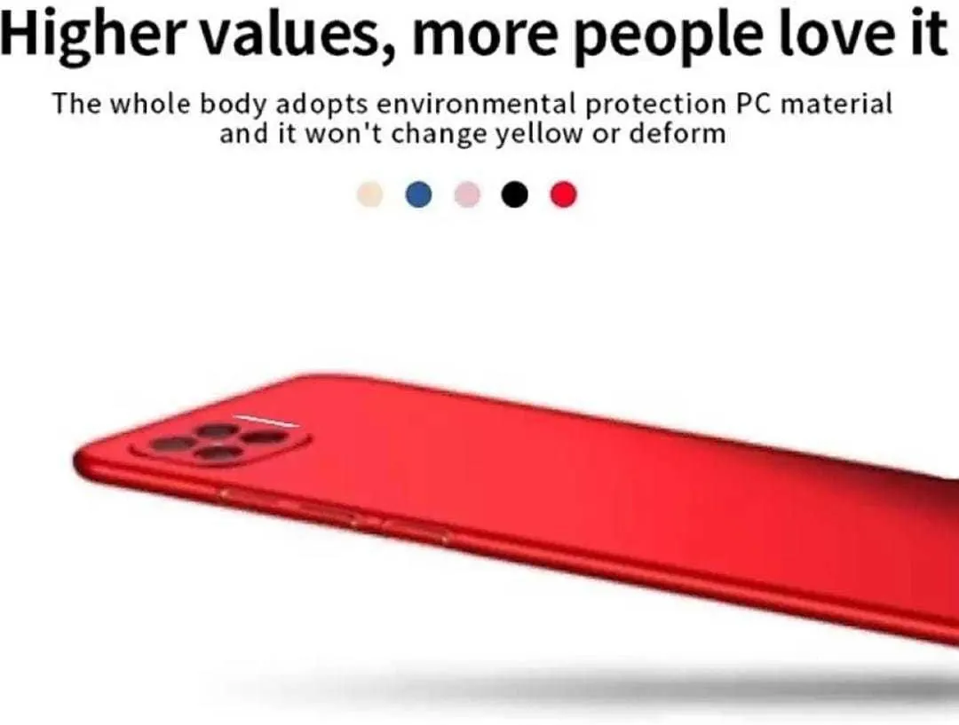 Micvir Back Cover for Oppo F17 Pro (Red, Polycarbonate, Pack of: 1) — image 3 of 5