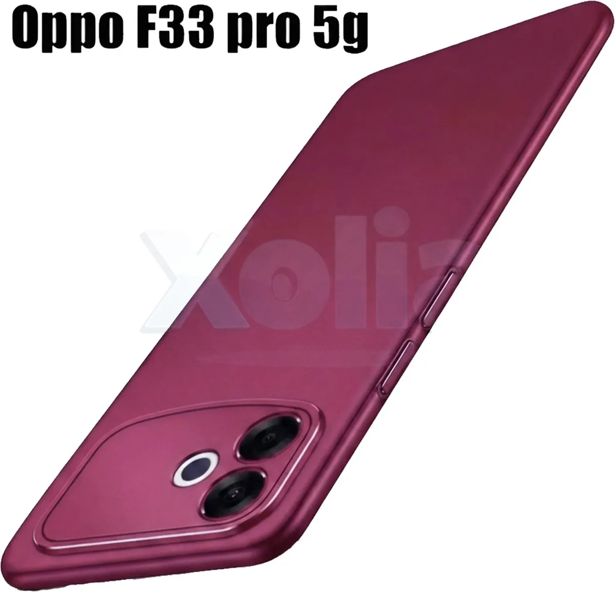 Xolia Back Cover for Oppo F33 Pro 5G (Red, Polycarbonate, Pack of: 1)