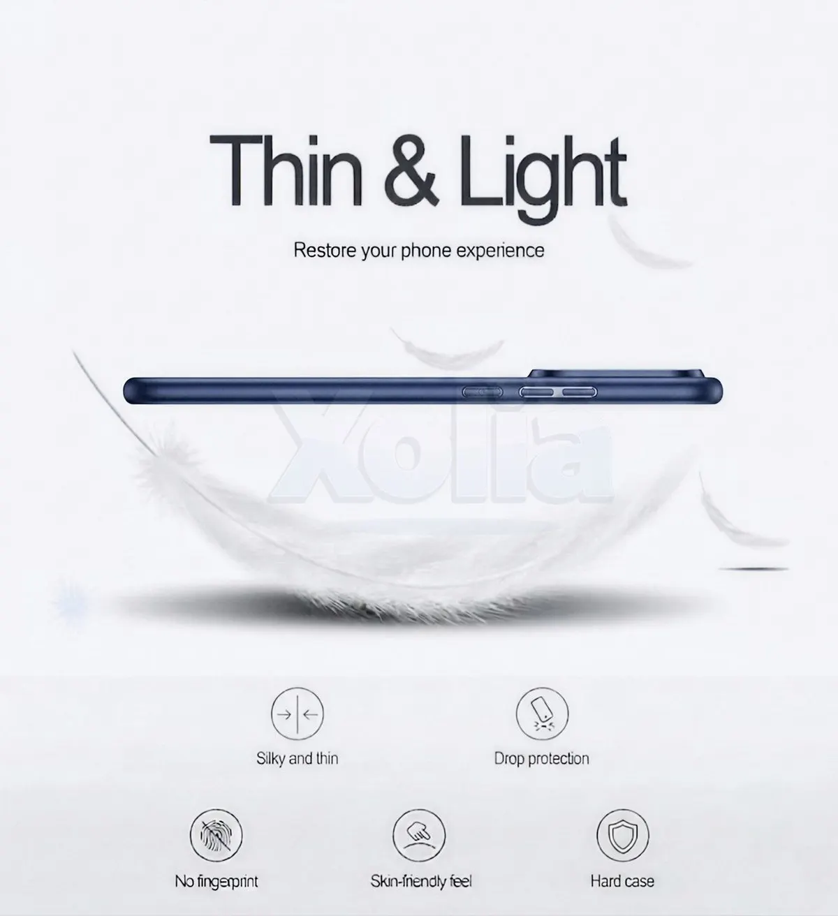 Xolia Back Cover for Oppo K14x 5G (Blue, Plastic, Pack of: 1) — image 2 of 3