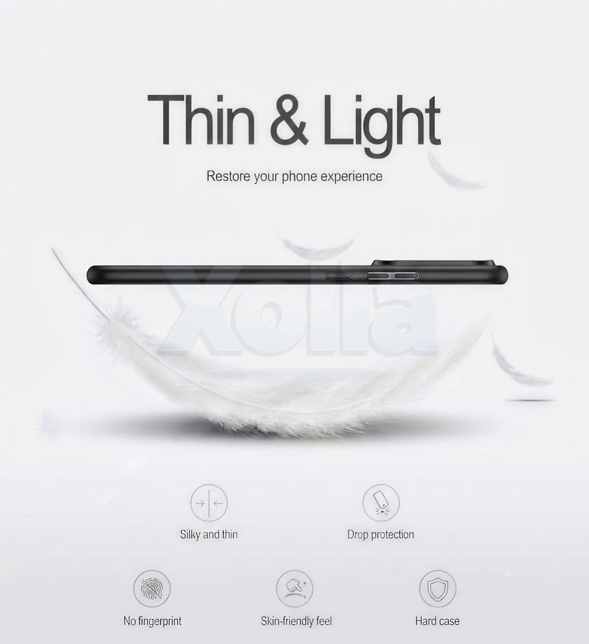 Xolia Back Cover for Oppo Reno 15 Pro Mini 5G (Black, Polycarbonate, Pack of: 1) — image 4 of 5