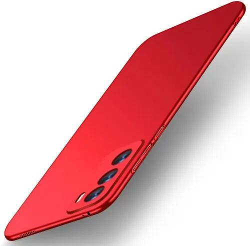 Micvir Back Cover for Oppo Reno 12 5G (Red, Polycarbonate, Pack of: 1)