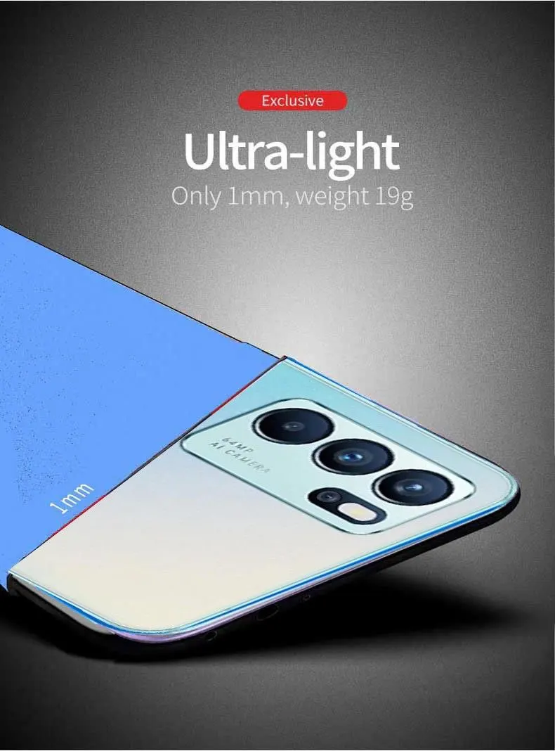 Micvir Back Cover for Oppo Reno6 Pro 5G (Blue, Dual Protection, Polycarbonate, Pack of: 1) — image 3 of 4