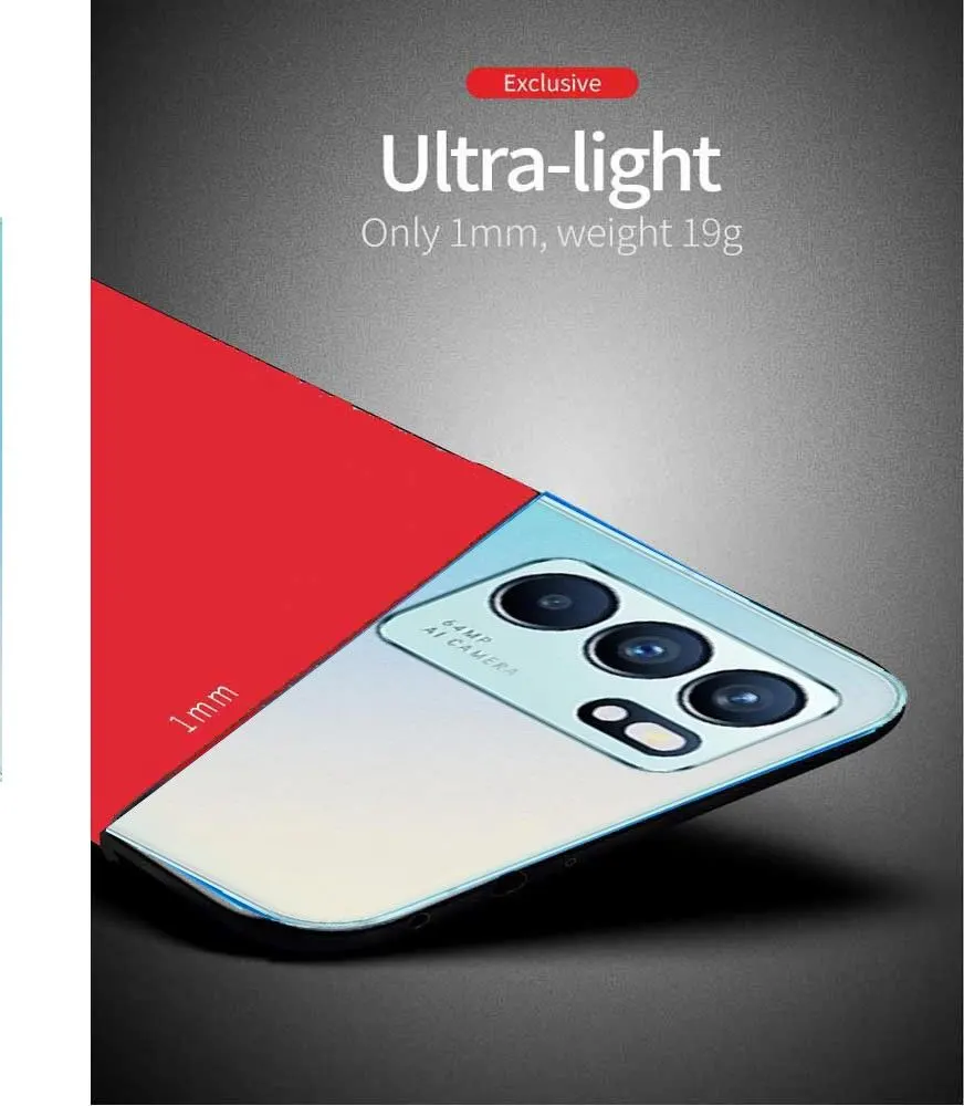 Micvir Back Cover for Oppo Reno6 5G (Red, Dual Protection, Polycarbonate, Pack of: 1) — image 3 of 4