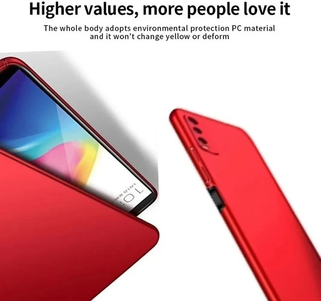 Micvir Back Cover for Poco M3 (Red, Polycarbonate, Pack of: 1) — image 3 of 4