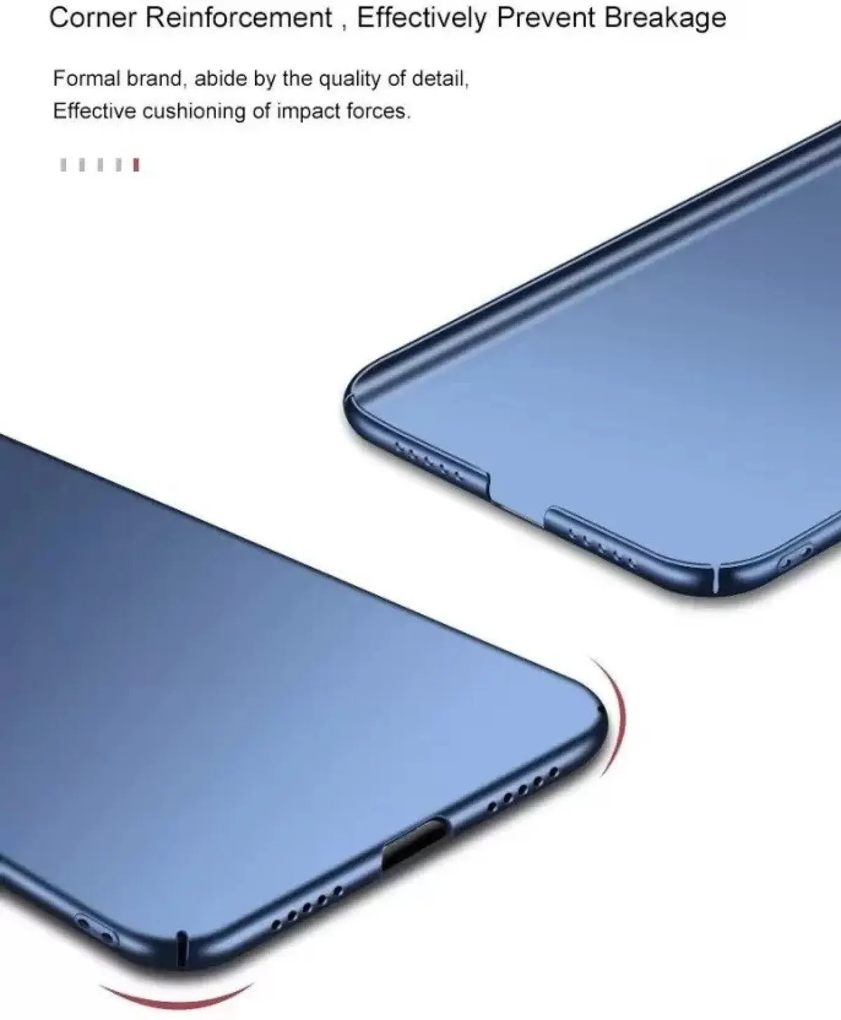 Micvir Back Cover for POCO C55 (Blue, Hard Case, Pack of: 1) — image 4 of 5