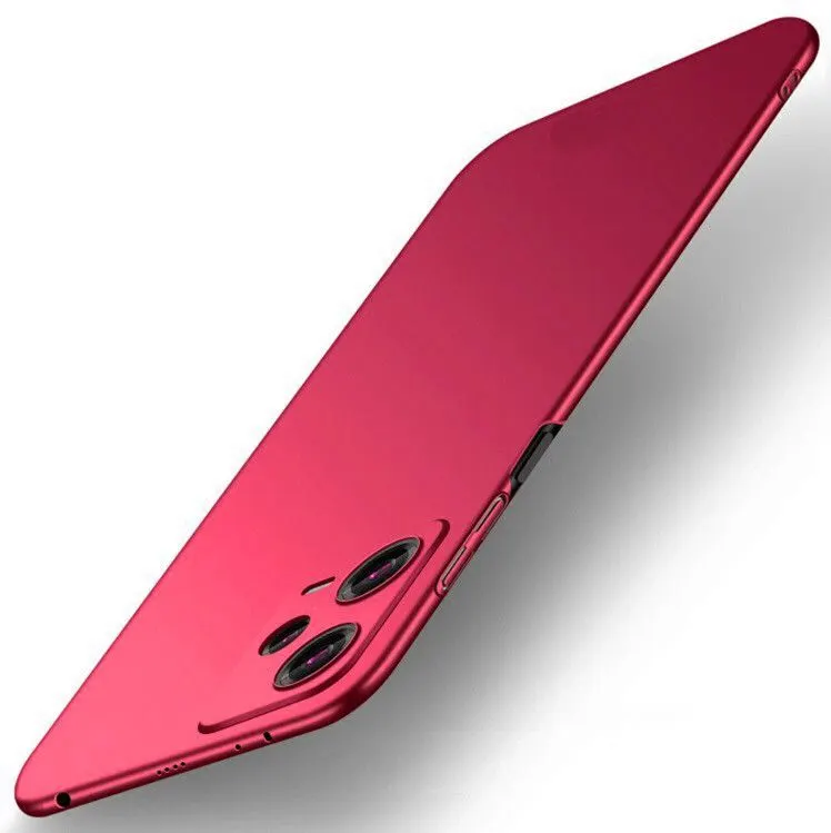 Micvir Back Cover for Poco X5 5G (Red, Hard Case, Polycarbonate, Pack of: 1)