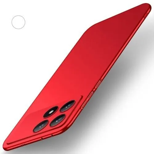 Micvir Back Cover for Poco X6 Pro 5G (Red, Polycarbonate, Pack of: 1)