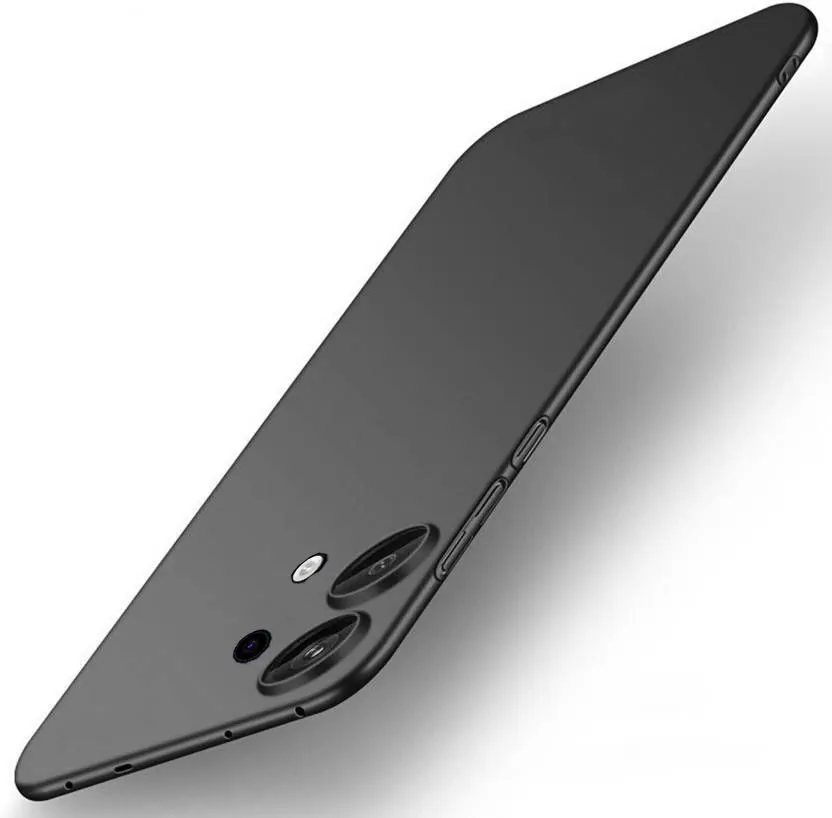 Micvir Back Cover for Redmi Note 13 Pro 5G (Black, Polycarbonate, Pack of: 1)