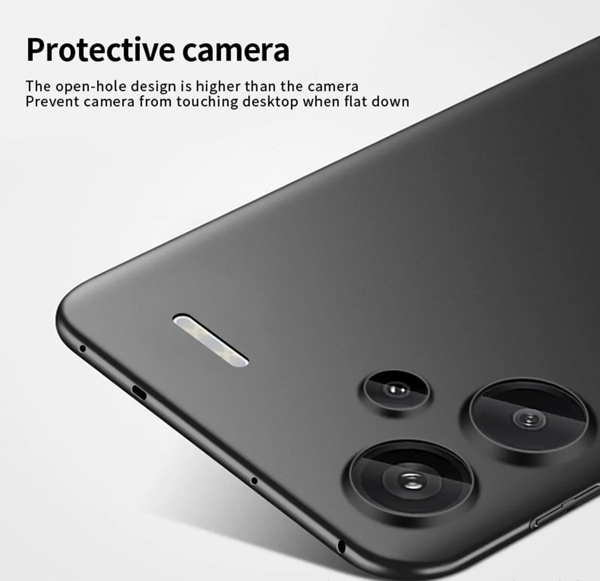 Micvir Back Cover for Redmi Note 13 Pro Plus 5G (Black, Polycarbonate, Pack of: 1) — image 2 of 5