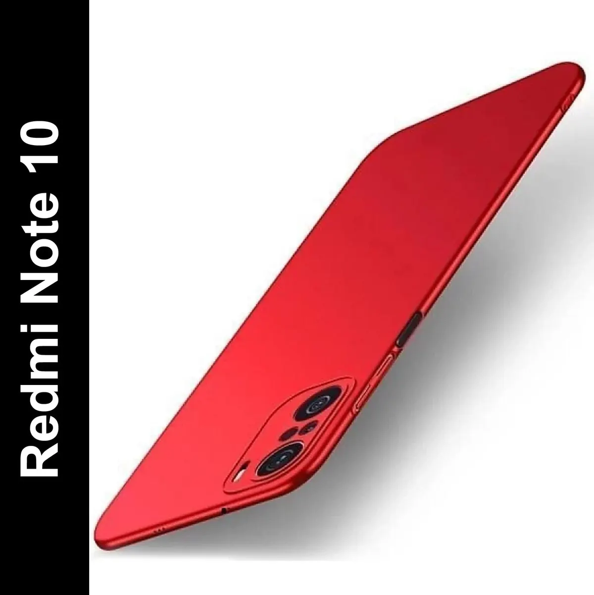 Micvir Back Cover for Mi Redmi Note 10 (Red, Polycarbonate, Pack of: 1)