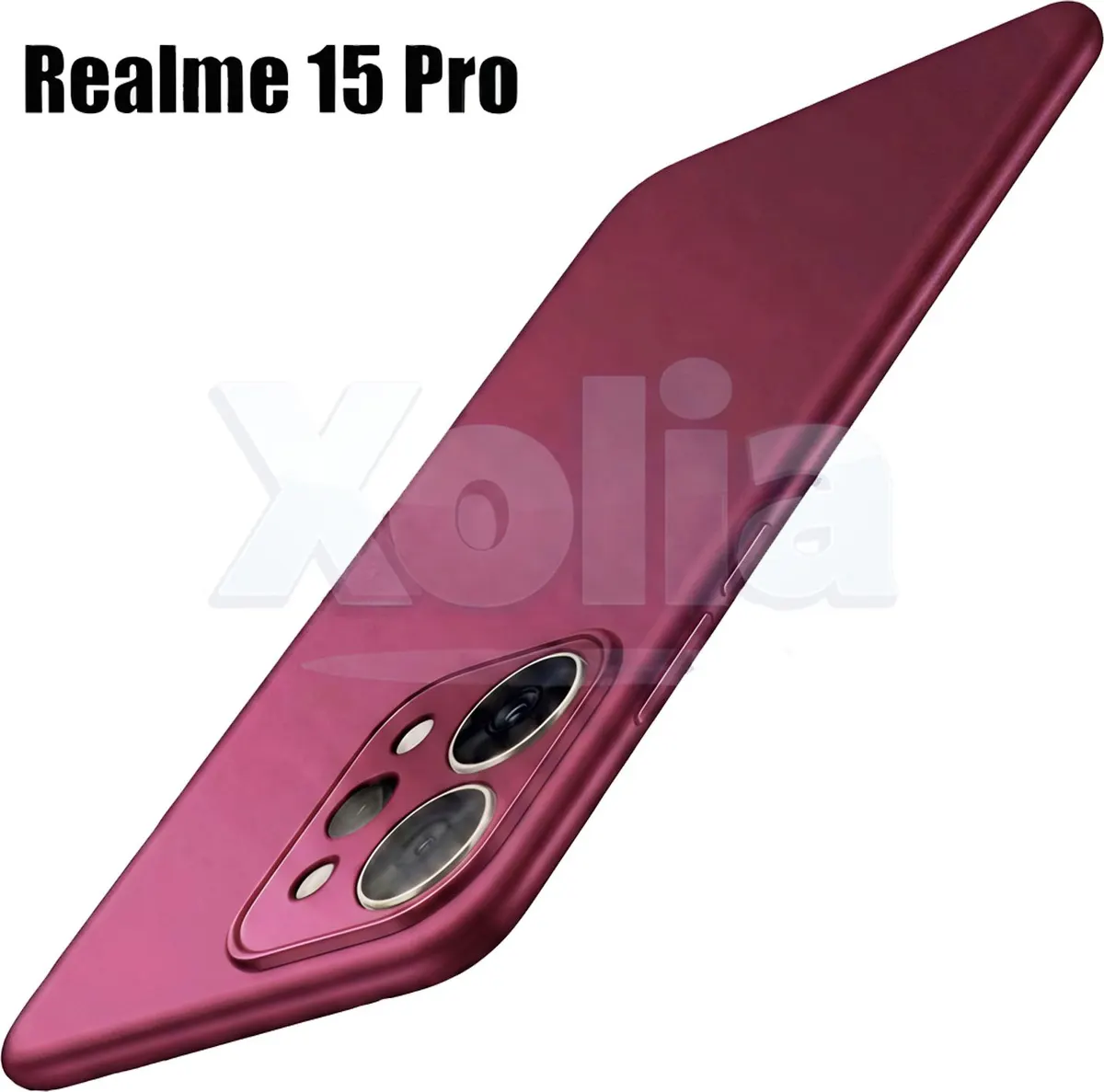 Xolia Back Cover for Realme 15 Pro 5G (Red, Polycarbonate, Pack of: 1)