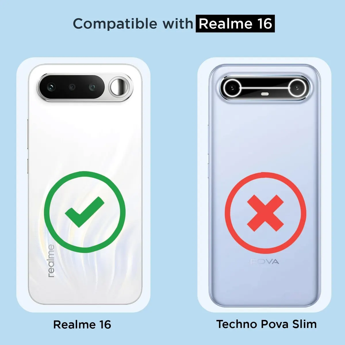 Xolia Back Cover for Realme 16 5G (Blue, Polycarbonate, Pack of: 1) — image 2 of 5