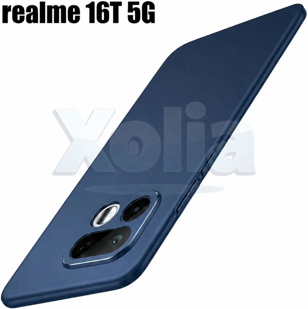 Xolia Back Cover for Realme 16t 5G (Blue, Polycarbonate, Pack of: 1)